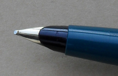 Parker 45 De Luxe - teal blue - pre 1970 - B nib .JPG