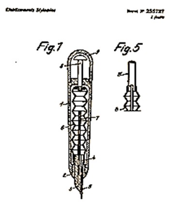 Brevetto della ditta Stylomine del cosiddetto sistema di             <br />caricamento a fisarmonica