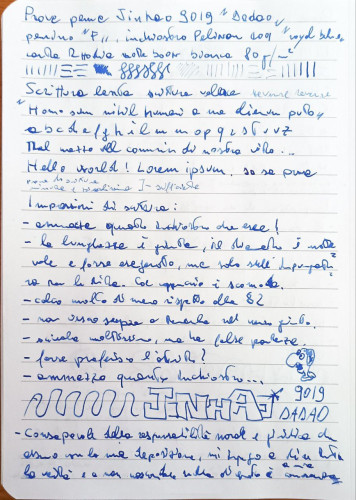 02 - Jinhai 9019 Dadao.jpg (225.58 KiB) Visto 2866 volte Scrittura - Jinhao 9019 Dadao - Abulafia