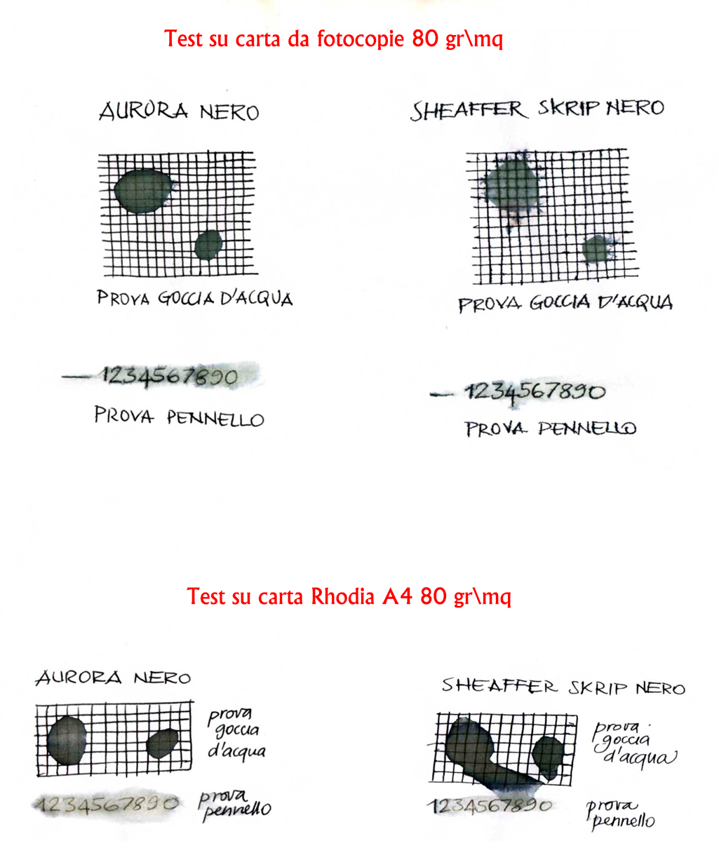 prova-resistenza-acqua-comparata-Aurora-nero-vs-Sheaffer-Skrip-nero.jpg