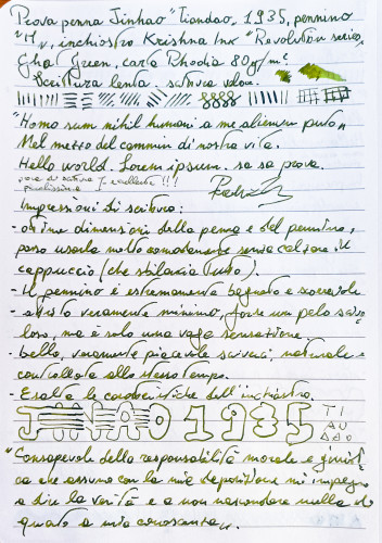 Abulafia - Jinhao Tiandao 1935 - Scrittura