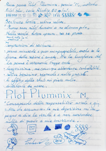 Pilot Pluminix - Abulafia - Scrittura