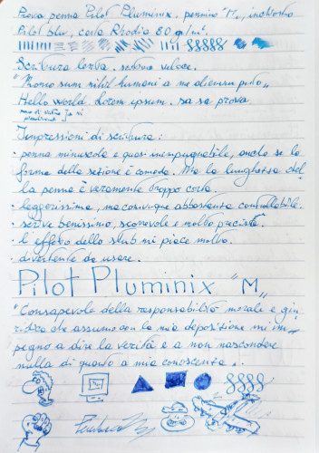 Pilot Pluminix - Abulafia - Scrittura