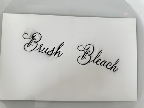 Su “Brush” ho strofinato il dito leggermente