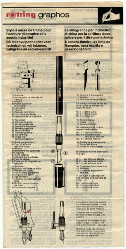 Rotring Graphos - Foglio istruzioni - pag.1