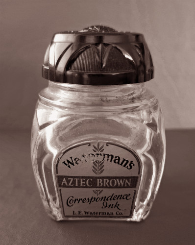 35. WCI. Bottle front view with globe Ideal B&W.jpg