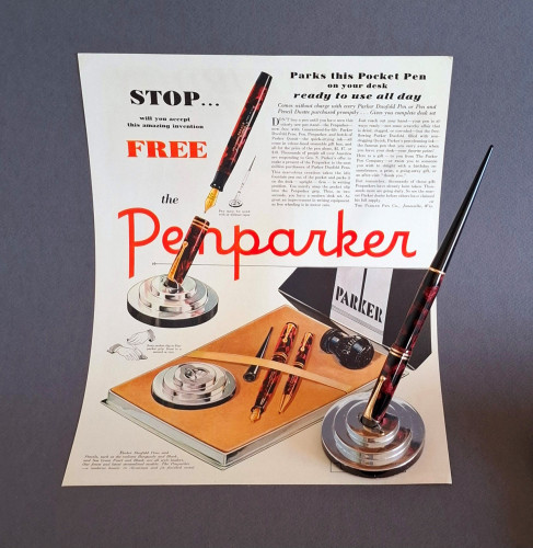 16. PENPARKER. Ad & Penparker with Duofold Jr..jpg