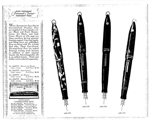 33. Wahl-Eversharp Catalog 1929 - pag.32 (fonte Pen Collectors of America).jpg