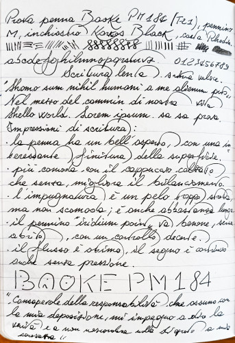Baoke PM - 184 (Abulafia) - Scrittura
