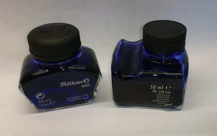 Flaconi Pelikan Blu Royal a confronto