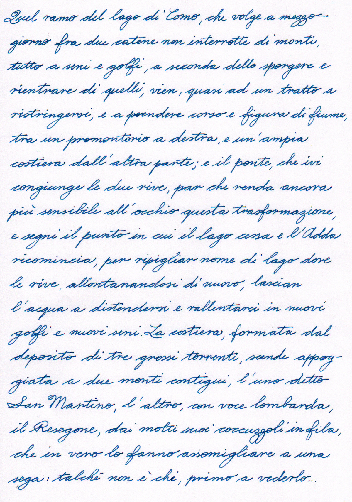 Promessi Sposi - Omas 620 Extra - Metodo Palmer (tratto medio)