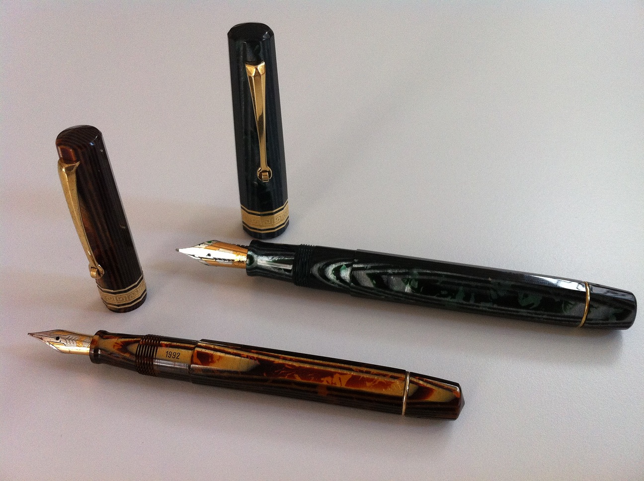 OMAS ARCO Green e MINI Brown