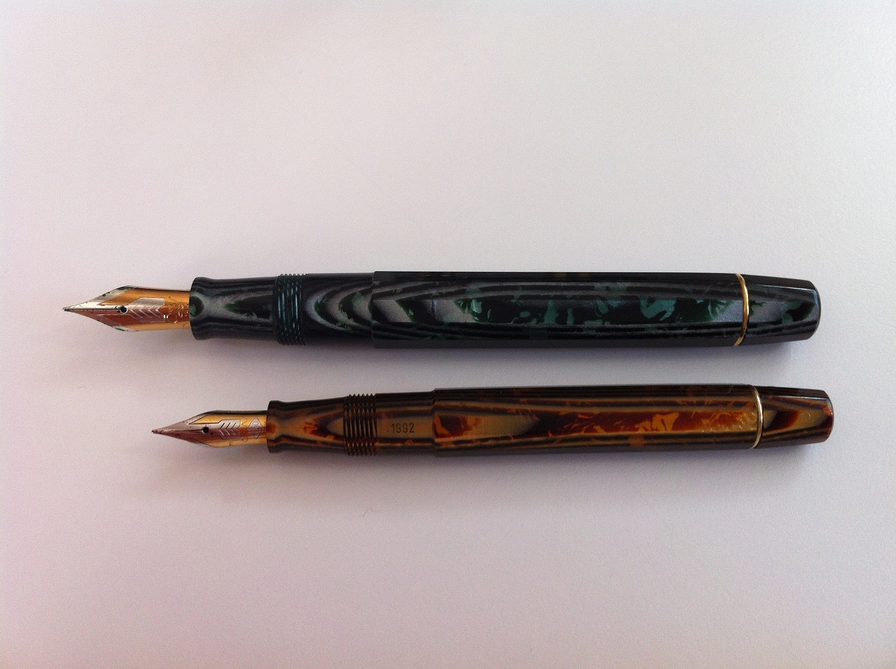 OMAS ARCO Green e MINI Brown