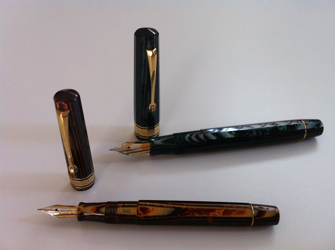 OMAS ARCO Green e MINI Brown