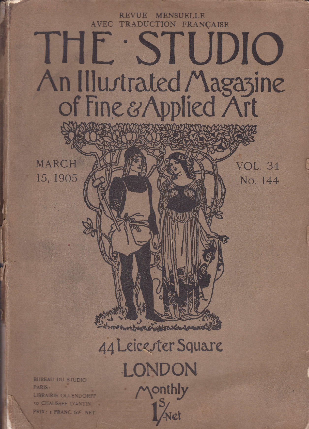 2. THE STUDIO - Rivista mensile Vol.34 No.144 - London - 1905-03 -15 copertina.jpg