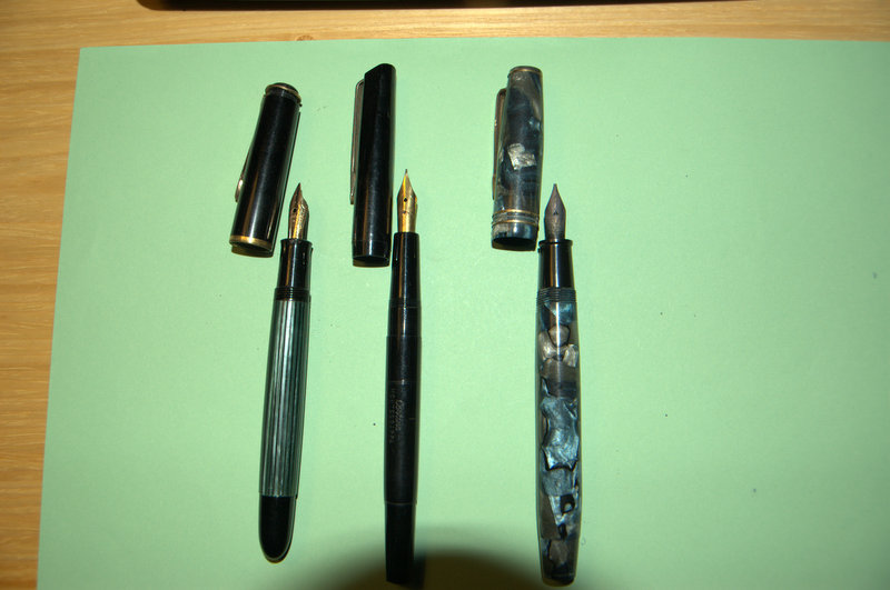 Tris Pelikan140 con Columbus e Montegrappa