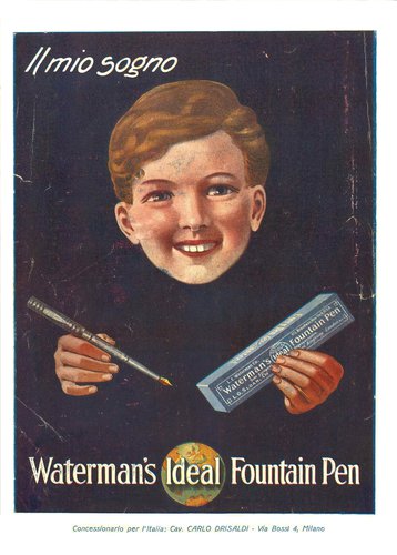 2. WATERMAN - 1x eyedropper - 1922-08-01 - Il Secolo XX° - mensile - Anno XXI - N.8, quarta di copertina..jpg