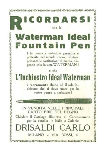 4. WATERMAN - 1x eyedropper - 1923-05-31. Enciclopedia dei Ragazzi - quindicinale - quarta di copertina.jpg