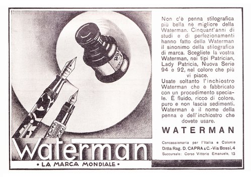 6. WATERMAN - Patrician, #42 laminata, inchiostro stilografico -  1932-06. LE VIE D'ITALIA TCI - Anno XXXVIII - N.6, pag.235.jpg