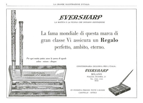 3. EVERSHARP - All metal in set - 1931-01. La Grande Illustrazione d'Italia - Anno VIII, N.1 - pag.2.jpg