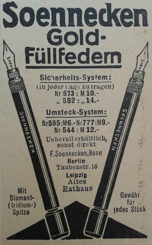 2. SOENNECKEN - safety 573, 592 e eyedropper 595, 777, 544. 1911-05-15. Simplicissimus - Anno 16, Nr.7, pag.117.jpg