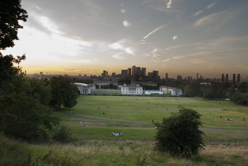 Fig. 2 - Veduta dall'Osservatorio reale di Greenwich, Londra.