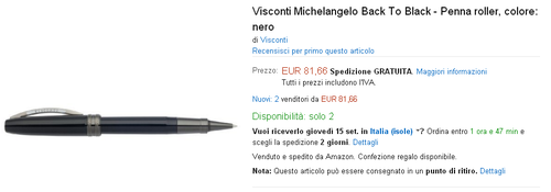 2016-09-13 17_27_25-Visconti Michelangelo Back To Black - Penna roller, colore_ nero_ Amazon.it_ Can.png