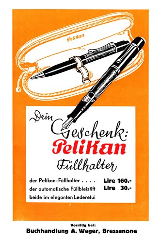 8. PELIKAN - 100N set - 1941. St. Kassian Kalender, Jahrgang 239, pag. terza di copertina.jpg (3.23 MiB) Visto 4644 volte PELIKAN - 100N set - 1941. St. Kassian Kalender, Anno 239, pag. terza di copertina.