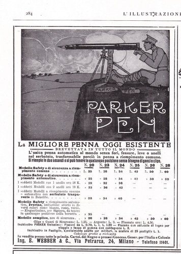 3. PARKER - 1918-04-07 - L'Illustrazione Italiana - Anno XLV - N. 14, pag.284.jpg (2 MiB) Visto 3919 volte PARKER - 1918-04-07 - L'Illustrazione Italiana - Anno XLV - N. 14, pag.284