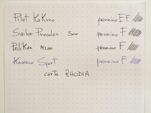 come sopra ma su carta rhodia