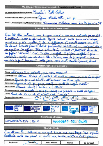 Noodler's EEL Blue 1.jpg (17.88 MiB) Visto 5513 volte Prova su carta Pigna Architetto, 100 gr
