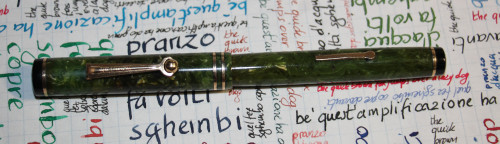 Wahl Pen Jafe Green + Pelikan 4001 nero