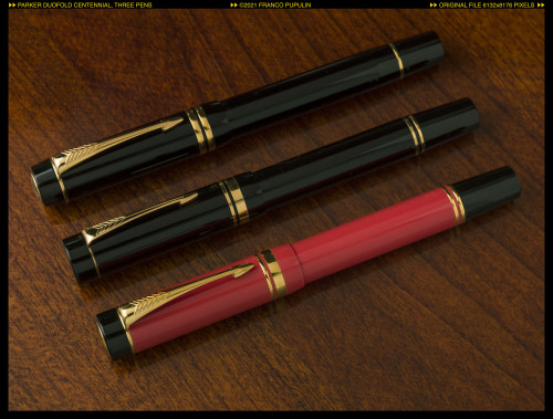 Parker Duofold Centennial, three pens ©FP.jpg