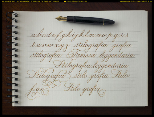 Montblanc Calligraphy exercise on Fabriano Ingres ©FP.jpg