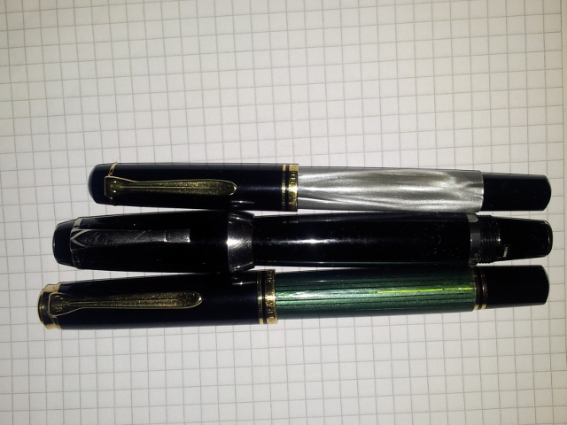 Pelikan M800 Souveran - Montblanc Boheme Platinum Big Size - Pelikan M200